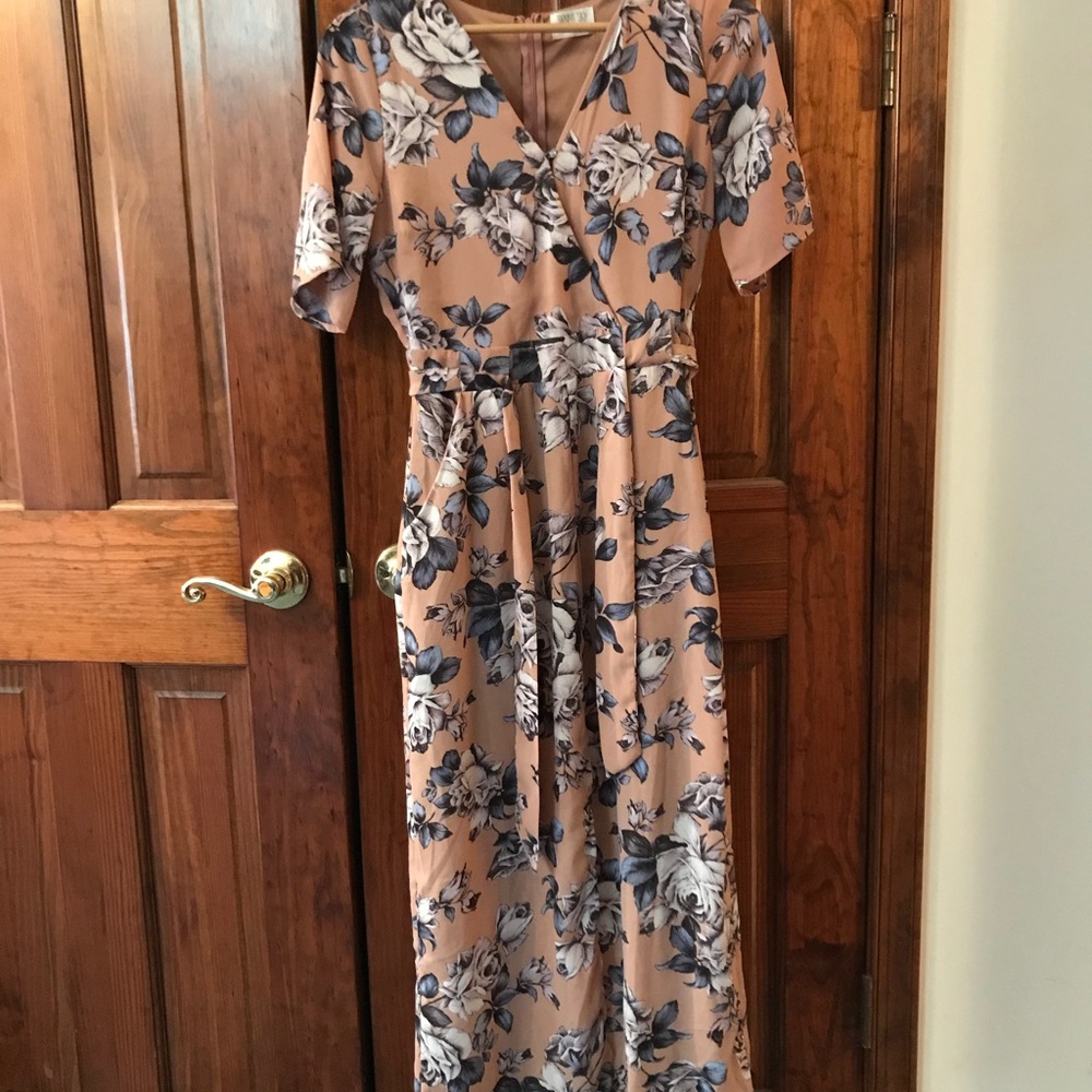 Classy Chiffon floral high-low dress